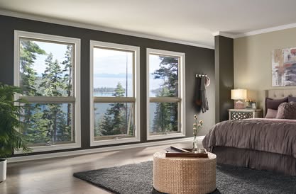 Modern energy-efficient replacement windows with scenic outdoor views in Tualatin, OR.
