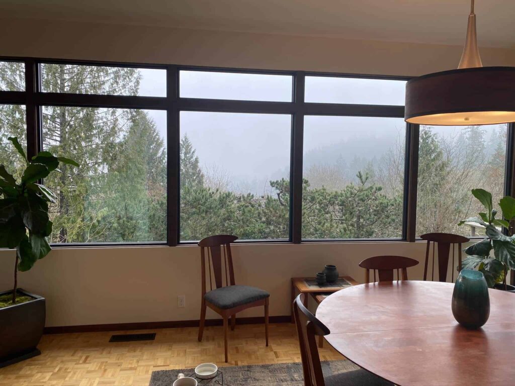 Modern replacement windows with expansive outdoor views in Beaverton, OR.